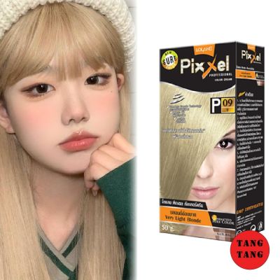 Lolane Pixxel Color Cream โลแลน พิกเซลคัลเลอร์ P09 สีบลอนด์อ่อนมาก