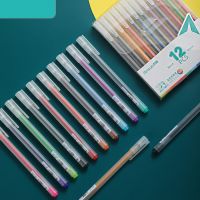 (Wowwww++) ปากกาสี 12สี ปากกาเจล น่ารัก ปากกา เครื่องเขียน อุปกรณ์การเรียน น่ารัก เขียนลื่น ราคาถูก ปากกา เมจิก ปากกา ไฮ ไล ท์ ปากกาหมึกซึม ปากกา ไวท์ บอร์ด