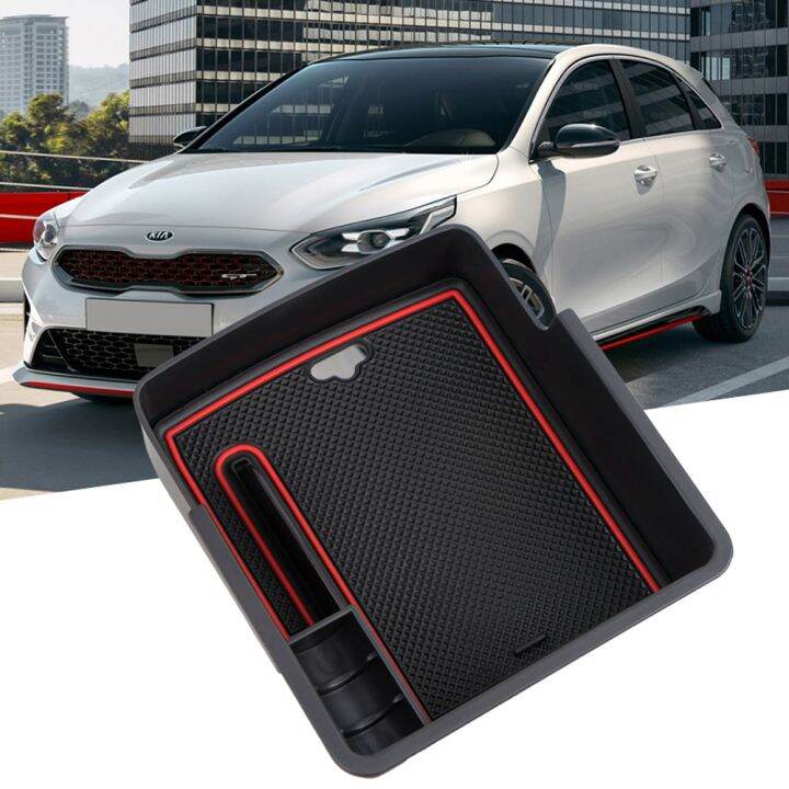 กล่องเก็บของที่เท้าแขนรถกลางสำหรับ-kia-xceed-gt-2018-2022ถาดจัดระเบียบควบคุมส่วนกลางอุปกรณ์เสริมวัสดุ-abs