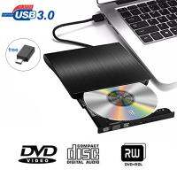 USB 3.0 DVD-RW ออปติคัลไดรฟ์ภายนอกเครื่องอ่าน CD ROM ดิสก์แบบบางเครื่องเขียน DVD RW เครื่องอ่านซีดีสำหรับพีซีตั้งโต๊ะเครื่องเล่นดีวีดีแล็ปท็อปและแท็บเล็ต