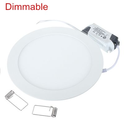 【CW】 Ultra Thin Panel Downlight 6W 9W 12W15W 25W Round Ceiling Recessed AC85-265V dimmable lamps