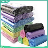 ❂✼❄ {livecity} 5 Rolls 100Pcs Household Disposable Trash Pouch Kitchen Storage Garbage Bags
