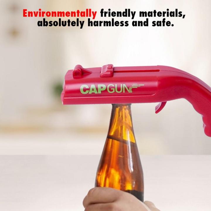 portable-cap-creative-flying-cap-launcher-bottle-beer-opener-bar-tool-drink-opening-shaped-bottle-lids-shooter-red-gray