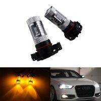 Angrong หลอดไฟ Led Smd อำพัน30W Psy24w 2x ไฟเลี้ยวด้านข้างสำหรับ Audi B8 A4 Q5 Bmw