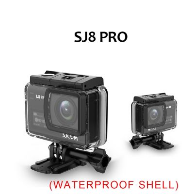 ซองกันน้ำ IP68สำหรับ SJ8 SJCAM Pro ปลอกหุ้มกล้องสำหรับว่ายน้ำใต้น้ำอุปกรณ์เสริมสำหรับกล้องกีฬาแบบใส