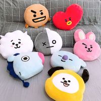 หมอนนุ่มลายการ์ตูนตุ๊กตาของเล่นน่ารักเคป๊อปสตาร์ขนาด35ซม. Bt21เบาะสำหรับสำนักงาน Bangtan Boy Chimmy Cooky อะนิเมะตุ๊กตาของขวัญ