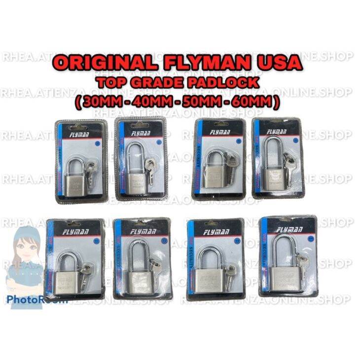 FLYMAN Padlock ( Long And Short Shackle ) 30mm 50mm 60mm Flyman Tools