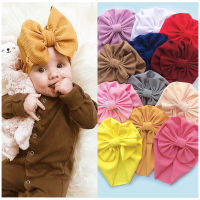 Bulk 24pclot 2020 New Baby Boys Girls WaffleBows Turban Hats Toddler Waffle Beanies Hat Caps For Newborn Kids Headwear