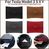 [Xiaofeitian Auto Supplies] สำหรับ Tesla รุ่น3 Ysx กล่องทิชชู่ในรถยนต์ที่ซ่อนอยู่หลังหน้าจอที่ใส่กระดาษเช็ดปากภายในกระเป๋าเก็บของในรถยนต์