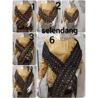 ✗☸✠ Batik Shawl With Alternating Motifs