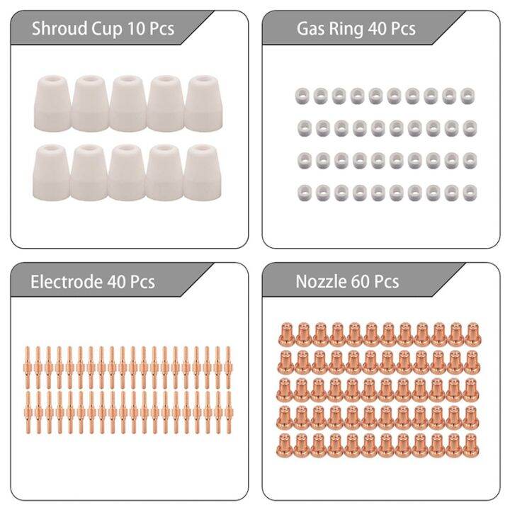 150pcs-plasma-tips-nozzle-extended-electrode-consumables-fit-for-cut-40-cut-50d-ct-312