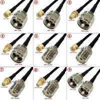 UHF SO239 to SMA PL259 to SMA Crimp for RG58 Coax Extension Connector UHF PL259 SO239 to SMA Male Female Fast Delivery Brass RF