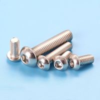 M6 Allen screws Mushroom head screw 304 stainless steel semi - round head hex socket bolts pan head HEX TAP BOLT M/S PAN HD Nails Screws  Fasteners