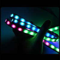 Car Colorful Streamer Tail Box Led Light Warning Brake Turn Signal Car Decoration Auto Parts 12V