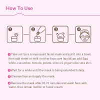 Skin Care 50PcsPack Natural Non- Compressed Face DIY Facial