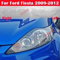 ที่ครอบไฟหน้ารถยนต์แบบใสสำหรับ Ford Fiesta 2009-2012ที่ครอบไฟหน้ารถยนต์เลนส์กระจกไฟฉายคาดศีรษะเปลือกหอยเบา