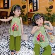 QUẦN ÁO BÉ GÁI-- SET YẾM TƠ 3 CHI TIẾT 8-30KG ANNAKIDS