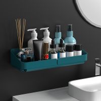 Storage Rack Shelf Wall Spice Organizer for Cosmetics Bathroom Without Drilling Kitchen Convenience Shower Accessories