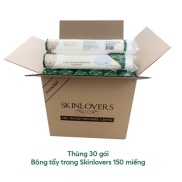 Combo 30 cây bông tẩy trang Skinlovers 150 miếng