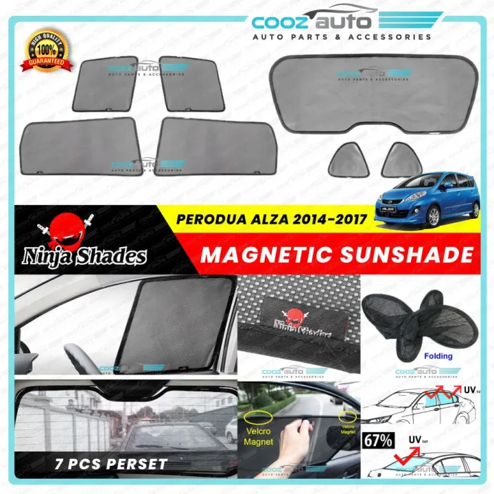 Perodua Alza 2014-2017 Magnetic Ninja Sun Shade Sunshade | Lazada