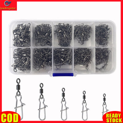LeadingStar RC Authentic 210pcs Fishing Swivels With Snaps Set High Strength Fishing Line Connector Fishing Tackle Kit For Saltwater Freshwater