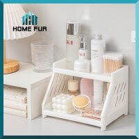 Home Fur ชั้นวางของบนโต๊ะ ชั้นเก็บของพลาสติก ขนาดเล็ก จัดระเบียบสิ่งของบนโต๊ะ