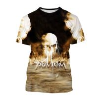 [เสื้อยืด Cloud Sense]    Hot Sale New Casual T-shirt Trivium 3D Printing Short-sleeved Fashion Personality T-shirt