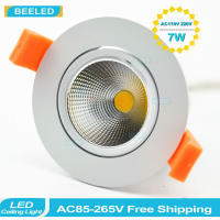 LED Downlights Recessed Ceiling Light 7W 5W 3W Spotlights 220V COB Lamp Dimmable Dimmer Lighting Home Decor Cut Size 75mm 6pack