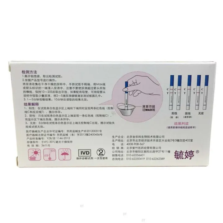 Yuting early pregnancy rapid detection test paper 10/box BO | Lazada PH