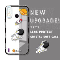 Casing Ponsel 4C อัจฉริยะสำหรับ Infinix Smart 4 X653C X653 Smart 6 Plus เคสการ์ตูนกันกระแทกของแท้ปลอกอ่อนเคสมือถือใสสำหรับคลุมทั้งหมดกล้อง