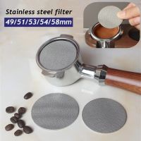 ⊙□™ 49/51/53/54/58mm Coffee Filter Plate Backflush Filter Mesh Screen Portafilter Coffee Machine Handle Coffee Powder Bowl Filter