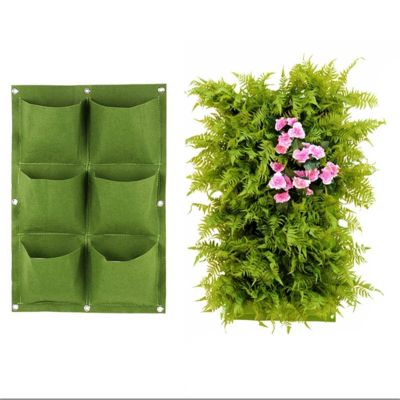 [Like Activities]ถุงปลูกแบบแขวนผนังสีเขียว Spot Grow Bag Garden Planter Vertical Stings