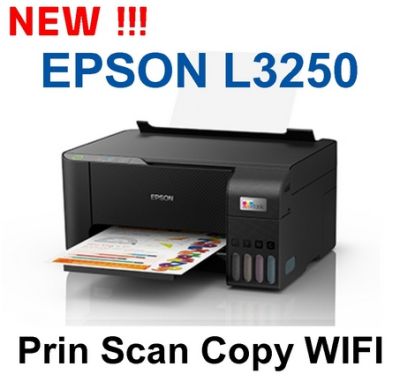 Printer EPSON ECO TANK L3250 WIFI (รุ่นใหม่ พร้อมหมึกแท้ 4 สี NEW!! พิมพ์+ถ่ายเอกสาร+สแกน+wifi)