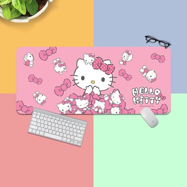 hellos-kitty-mouse-pad-คีย์บอร์ดอุปกรณ์เสริมโต๊ะคอมพิวเตอร์เครื่องเกมคอนโซล