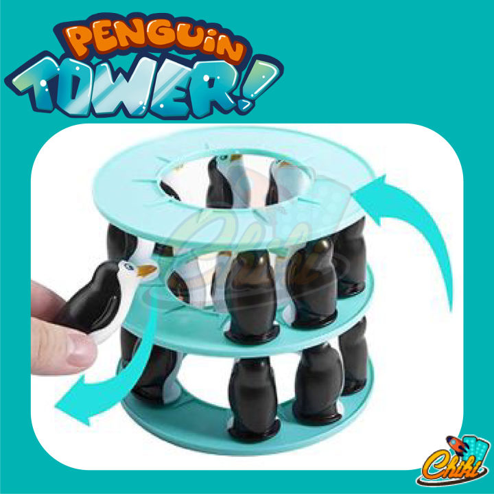 ตึกถล่ม-แพนกวินทาวเวอร์-ของเล่นเด็ก-ความสูง-32-ซม-penguin-tower-stacking-game