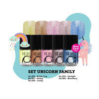 Little Heart Nail Colors ชุดยาทาเล็บลอกได้ Unicorn Dream สีชิมเมอร์มุก (5ml. x 5สี)