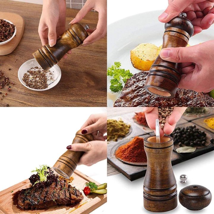 ที่บดสมุนไพร-pepper-mill-ไม้-เครื่องบดพริก-บดเครื่องเทศ-แบบไม้-ที่บดพริกไทย-ที่บดพริกไทยแบบละเอียดไม้แท้-pepper-mill-grinder-เครื่องบดพริกไทย