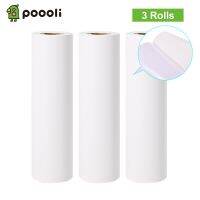 3 Rolls Poooli 110*30มม. สีขาวม้วนกระดาษความร้อน BPA-Free ยาวนาน10ปีกระดาษสำหรับ Poooli L3เครื่องพิมพ์เทอร์มอลพกพาได้