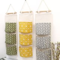 【hot】☁✾  3 Pockets Cotton Wall Hanging Storage Door Bedroom  pf90915