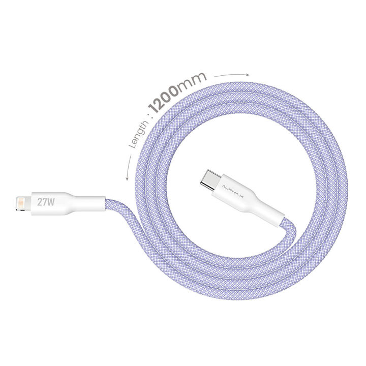 Cable Type-C to Lightning 27W(Purple,ALUSB-CL2 )