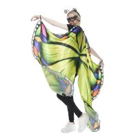 Fancy Halloween Women Butterfly Wing Shawl Masque Fairy Ladies Dance Costume Halloween Girls Performance Clothing