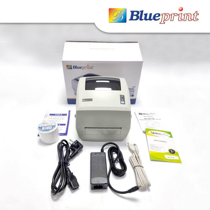 Blueprint Printer Thermal Barcode Label Resi A6 USB BPTD110 Lazada