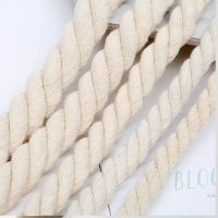 Natural Cotton Macrame Rope 3 Shares Twisted 100  Cotton Cords Home Wedding Christmas Decor DIY Crafts 5/6/8/10/12/15/18/20mm 【hot】d25bil