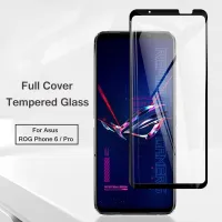 กระจกนิรภัยป้องกันเต็มพื้นที่ปกป้องหน้าจอสำหรับ Asus ROG Phone 6 ROG6 Phone6 Pro 6Pro 6.78 "9H โทรศัพท์พรีเมี่ยมบางพิเศษระเบิด-ฟิล์มป้องกันรอย