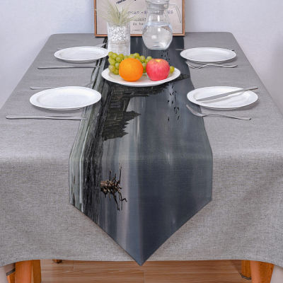 European Horror Gothic House Table Runner Modern For Home Track On The Table Cloth Wedding Party Table Decoration Accessories