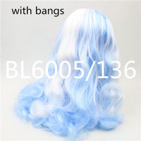 2021DBS Blyth Doll icy Rbl scalp and dome colorful hair mix hair wig for DIY custom doll anime toy orange hair white hair