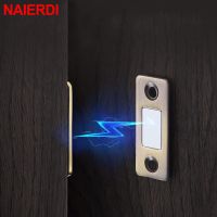 NAIERDI 2pcs/Set Magnet Door Stops Hidden Door Closer Magnetic Cabinet Catches With Screw For Closet Cupboard Furniture Hardware