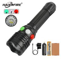 Haixnfire RX1 สีแดงสีขาวสีเขียวไฟฉาย LED ไฟตั้งแคมป์TH