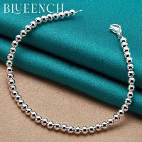 【CW】 Blueench 925 Sterling Small Round Beads Men Fashion Jewelry