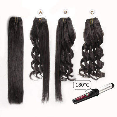 Real Beauty Machine Made European Straight Clip In Hair Extensions Remy Human Hairpieces Dark Color Full Head Set 14"-24"